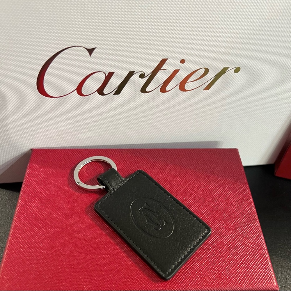 Cartier Double-Sided Leather Key Ring